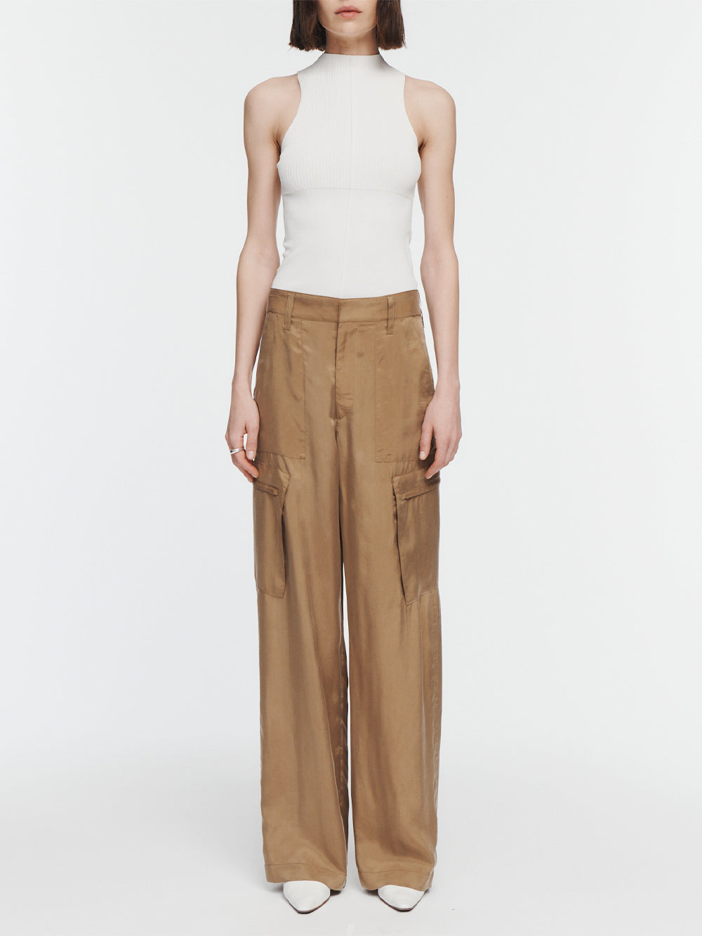 Wide-Leg Cargo Pant