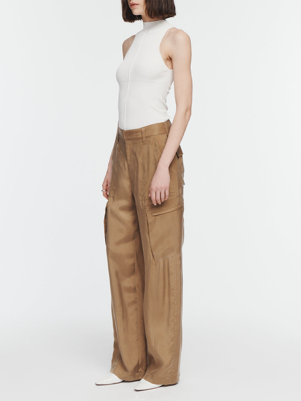 Wide-Leg Cargo Pant