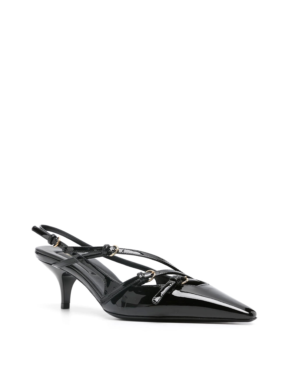 Buckle Slingback Pumps