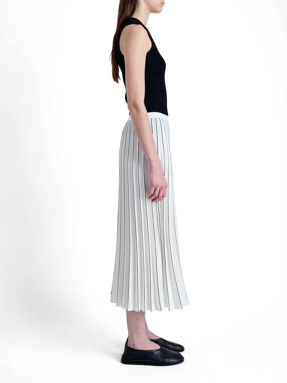 Miles Pleated Midi Skirt