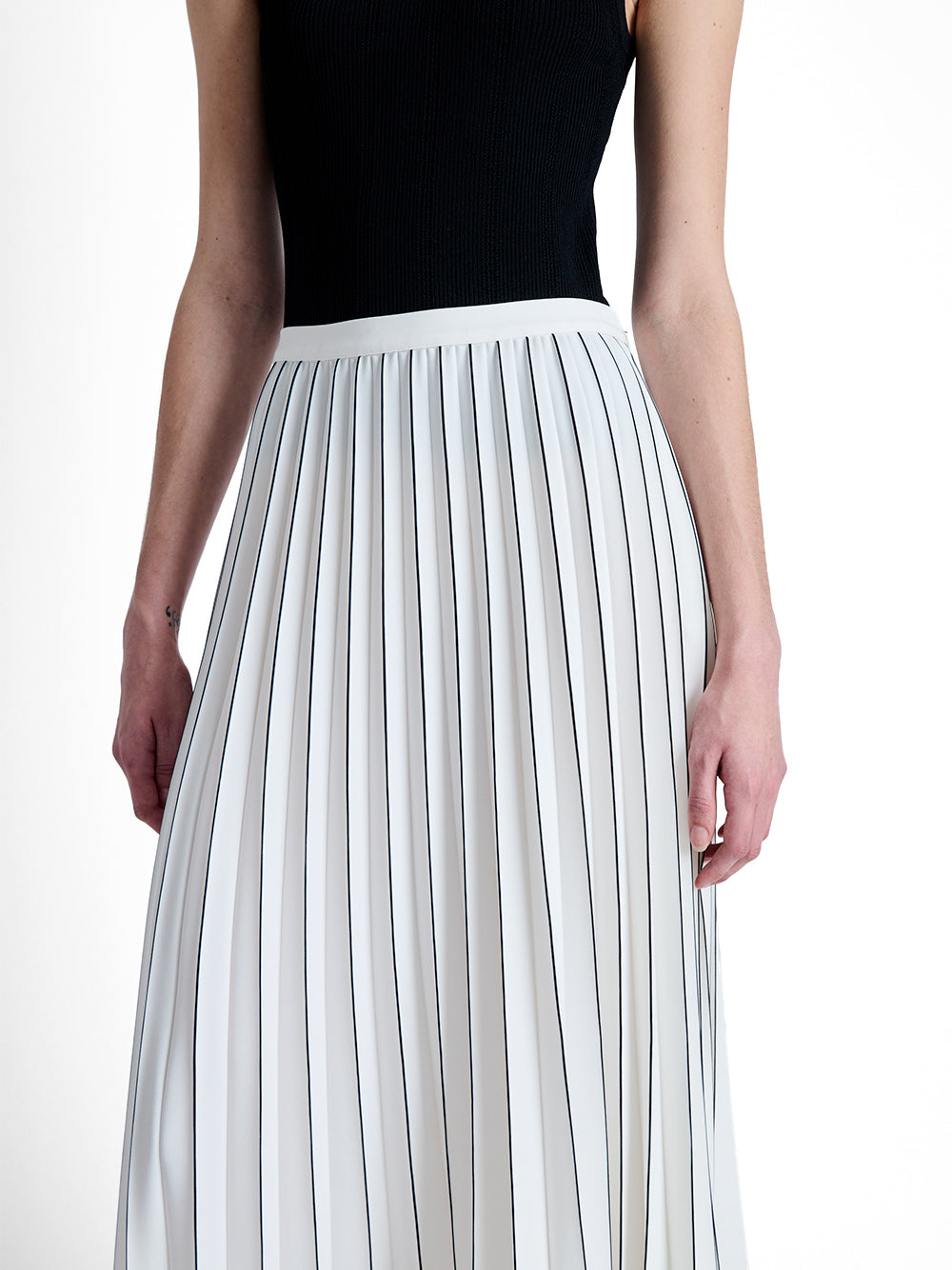 Miles Pleated Midi Skirt