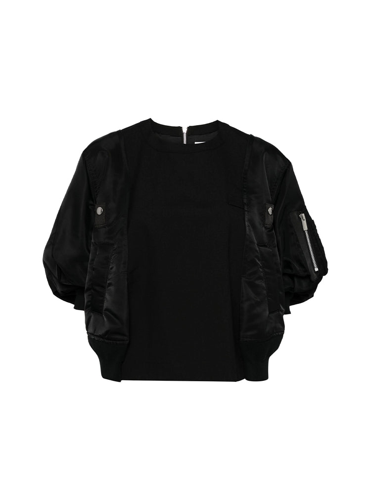 Suiting Bonding Mix Pullover | sacai Official Store サカイ オフィシャル