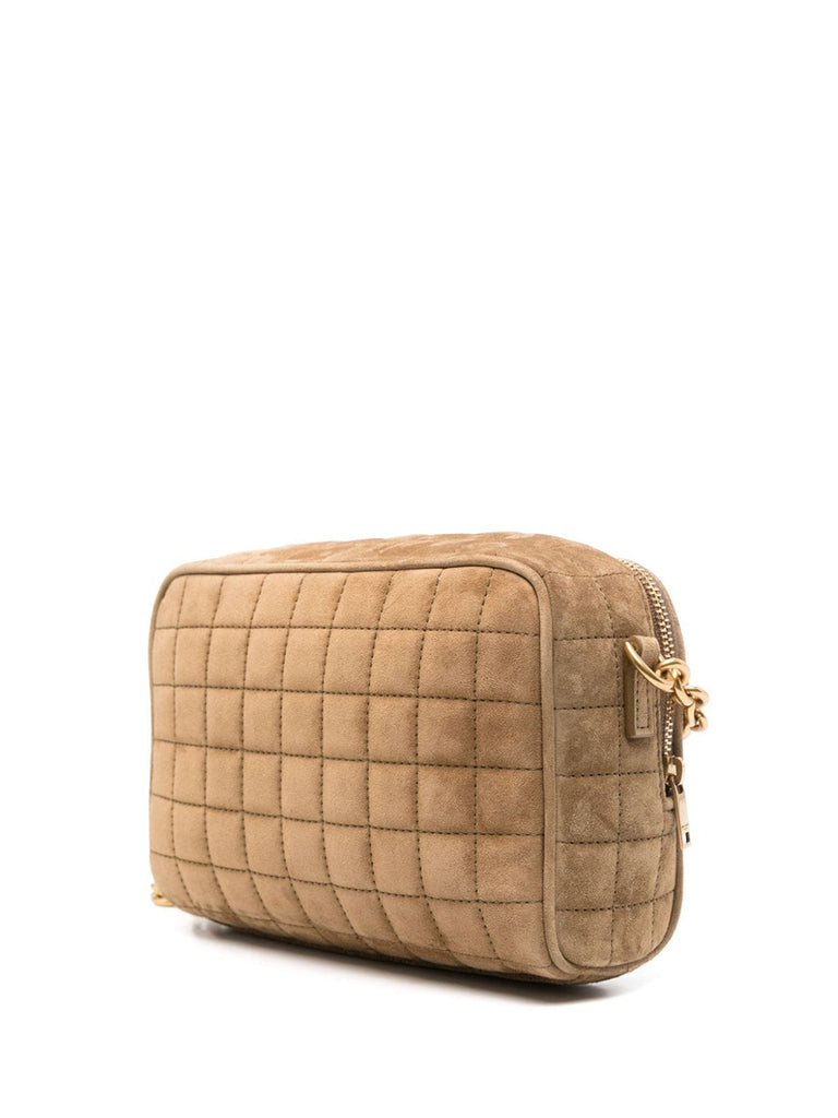 Saint Laurent | Suede Cassandre Matelassé Carré Camera Bag