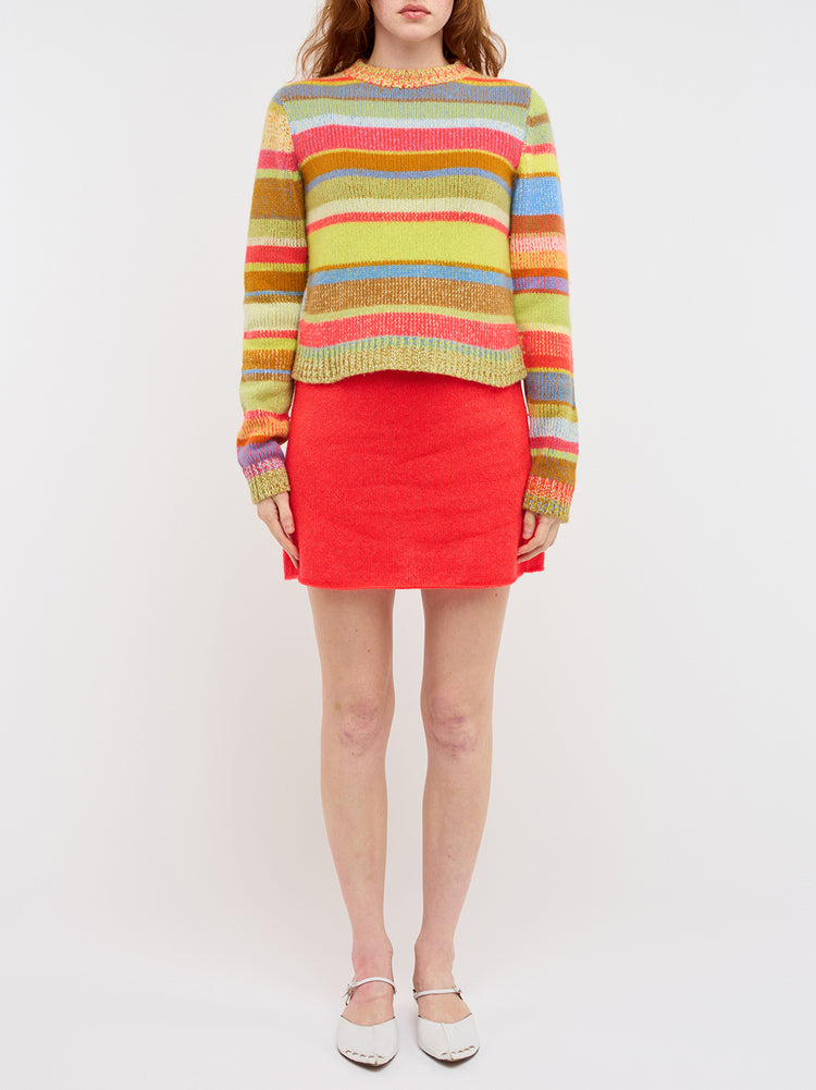 クリーニング済み　SOORPLOOM Norma Skirt, Posy Patterned knitted skirt | Closed