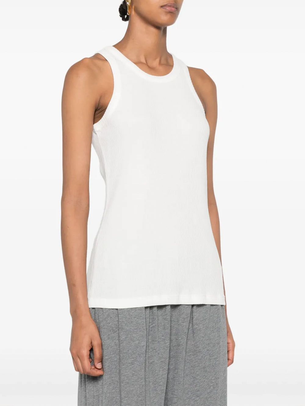 Misty Ribbed Cotton Tank