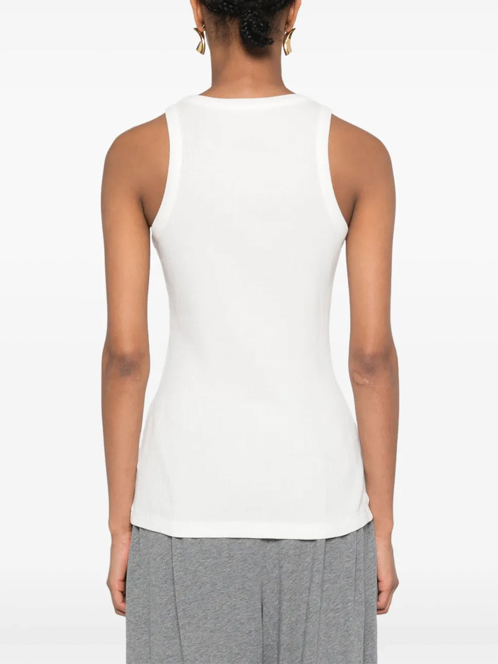 Misty Ribbed Cotton Tank