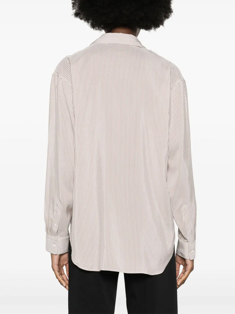 The Row | Valene Striped Silk Shirt – Kirna Zabête