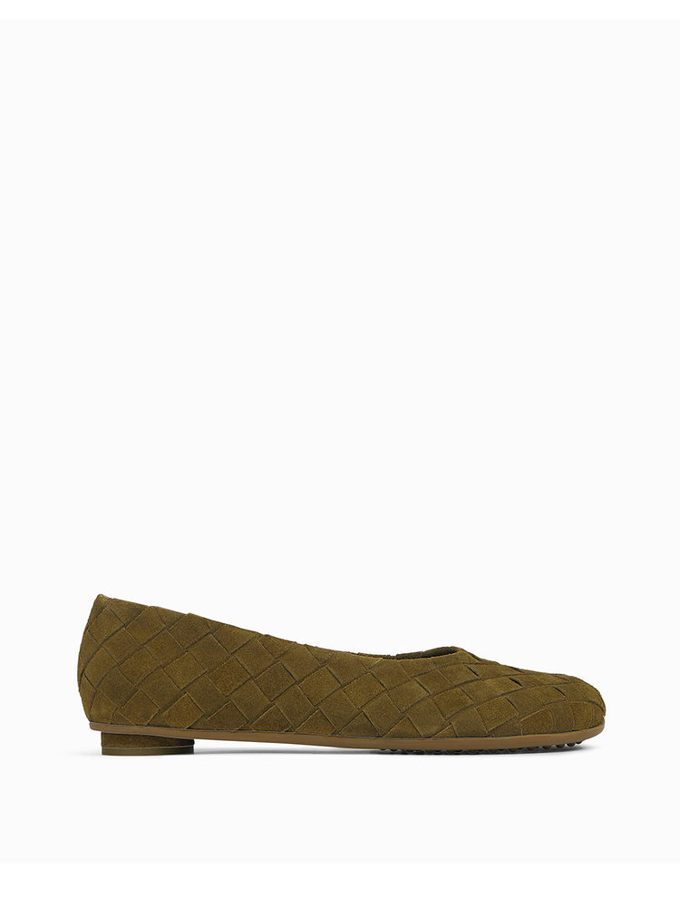 Bottega Veneta® Women's Atomic Ballerina Flat in Black. Shop