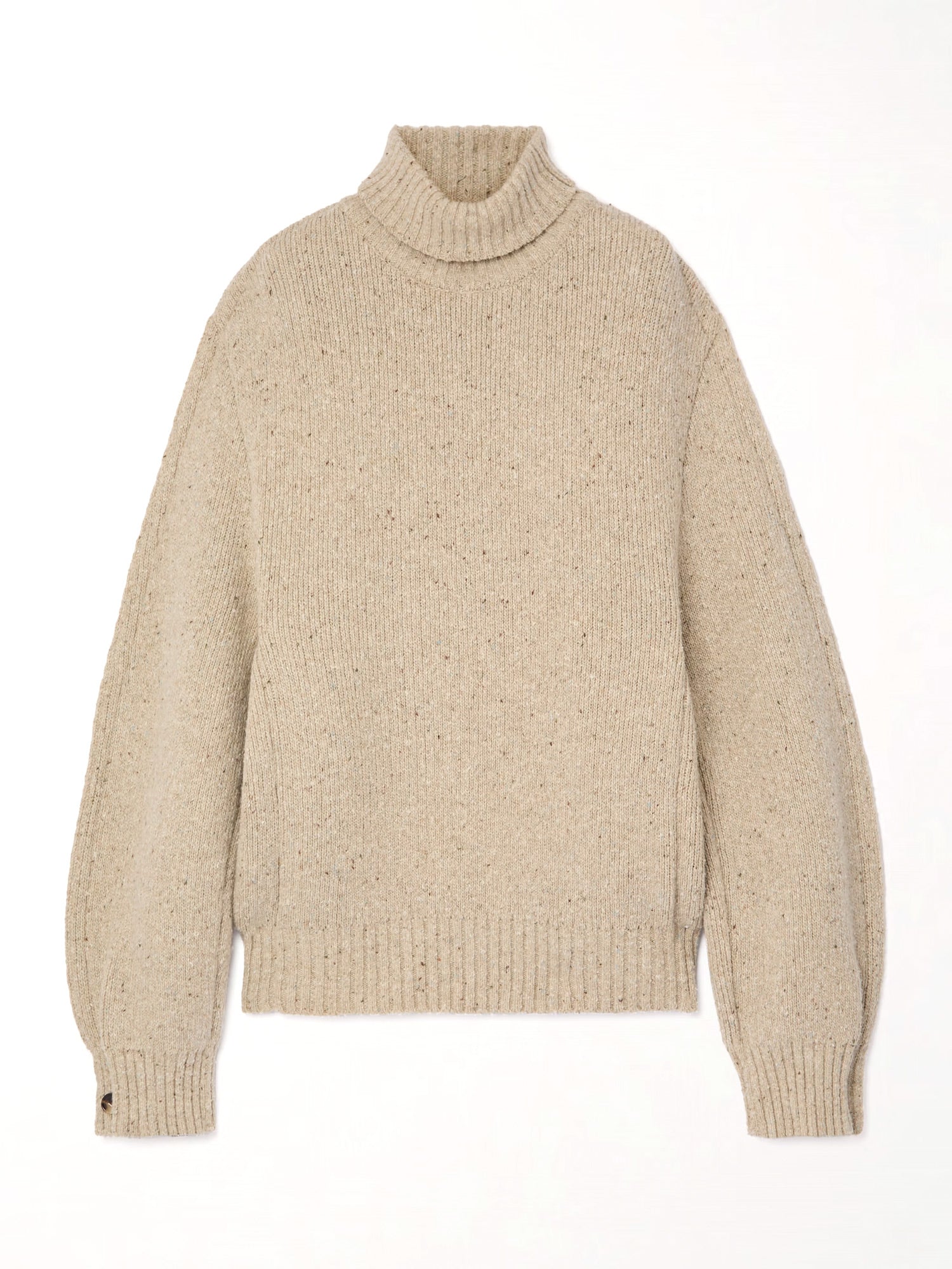 Wool Cocoon Turtleneck Sweater