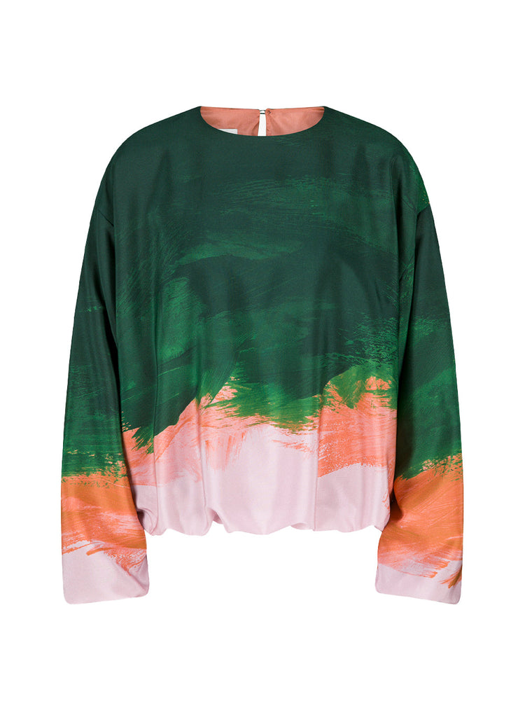 Dries Van Noten Graphic Frill L/S Shirt トップス - トップス