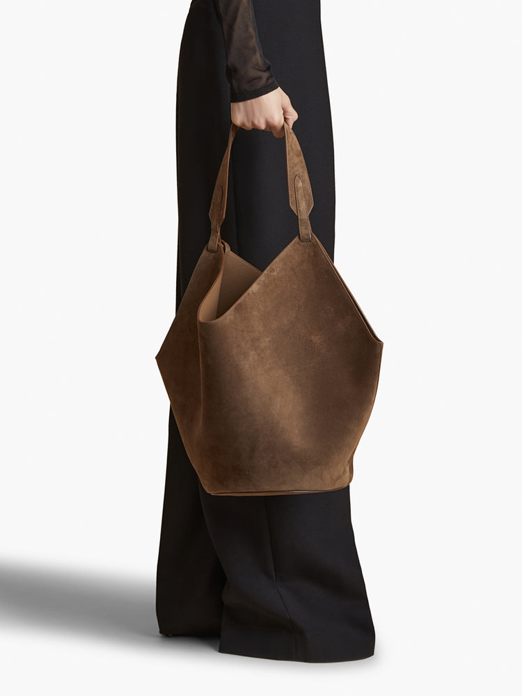 T*A様 Khaite カイト　ロータススエードトートバッグ Medium Lotus Tote in Mud Suede – KHAITE