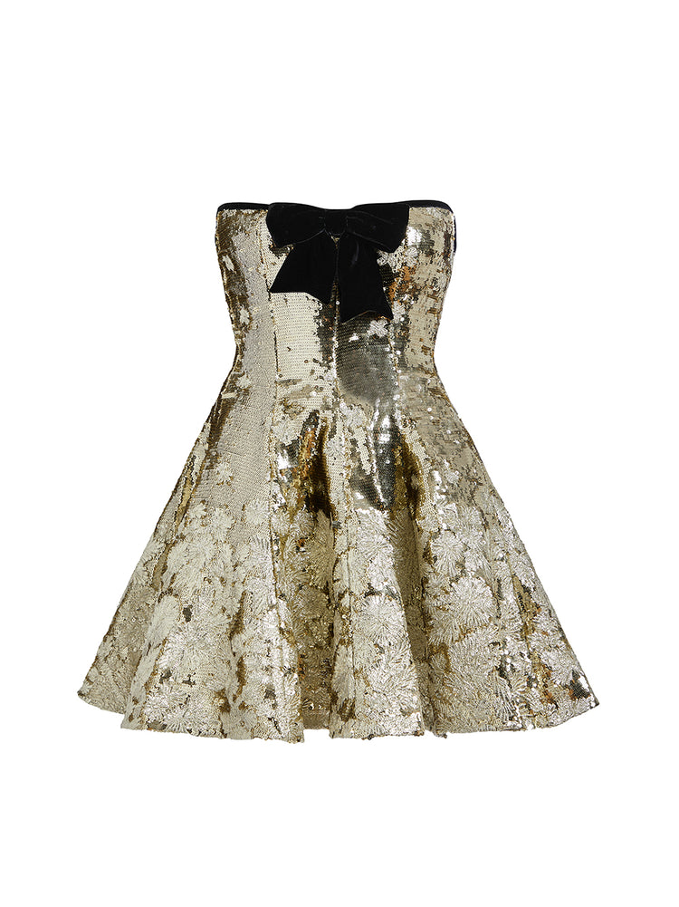 Markarian | Fiora Floral Sequin Mini Dress – Kirna Zabête