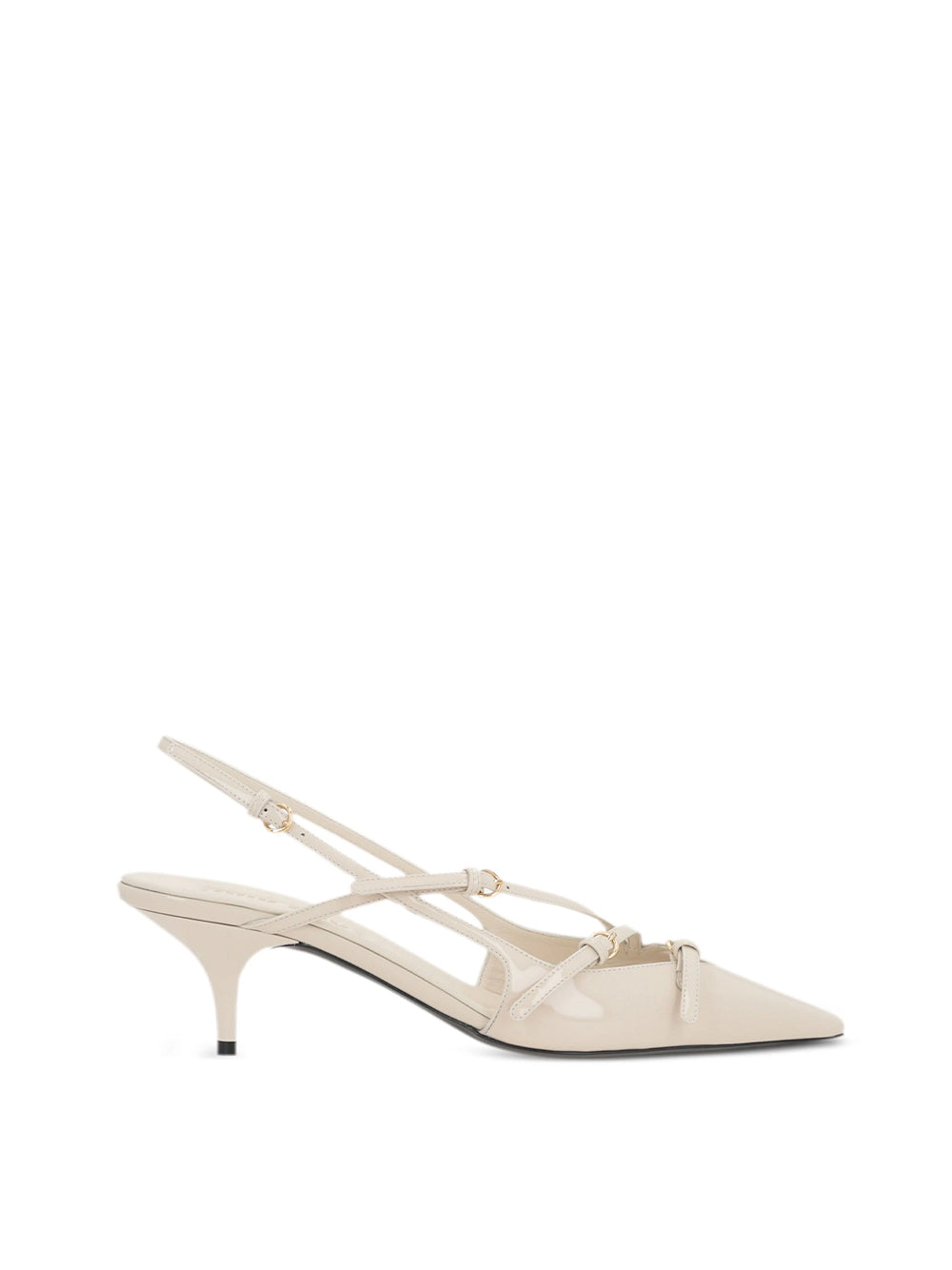 Buckle Slingback Pumps