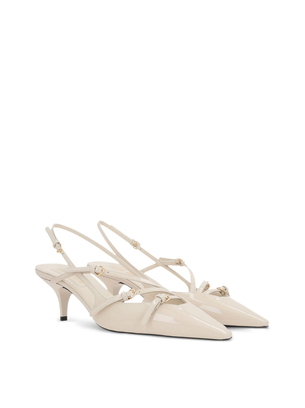 Buckle Slingback Pumps