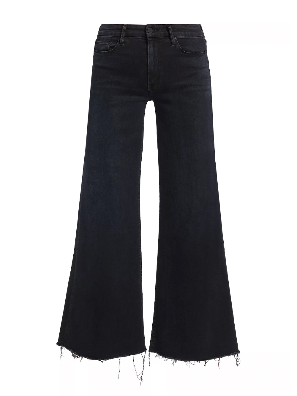 デニム・ジーパン MOTHER Dark Blue Stretch Denim The Roller Fray Jeans Mother The Roller Fray in Work Hard Play Hard - Bliss Boutiques