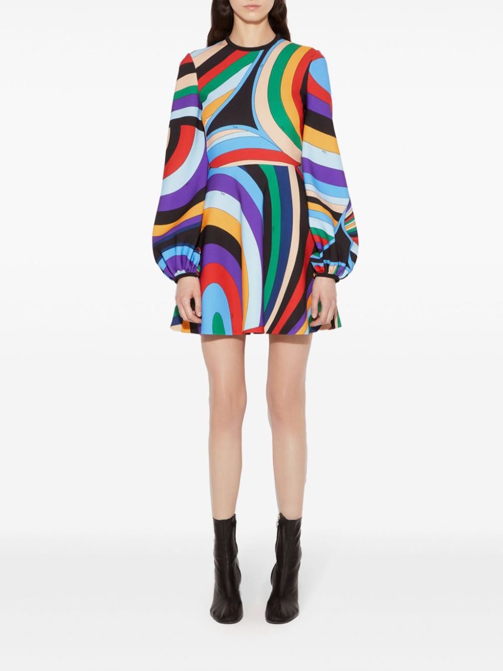 Pucci | Iride-Print Long Sleeve Mini Dress Kirna Zabte Pucci | Iride-Print Long Sleeve Mini Dress Kirna Zabte