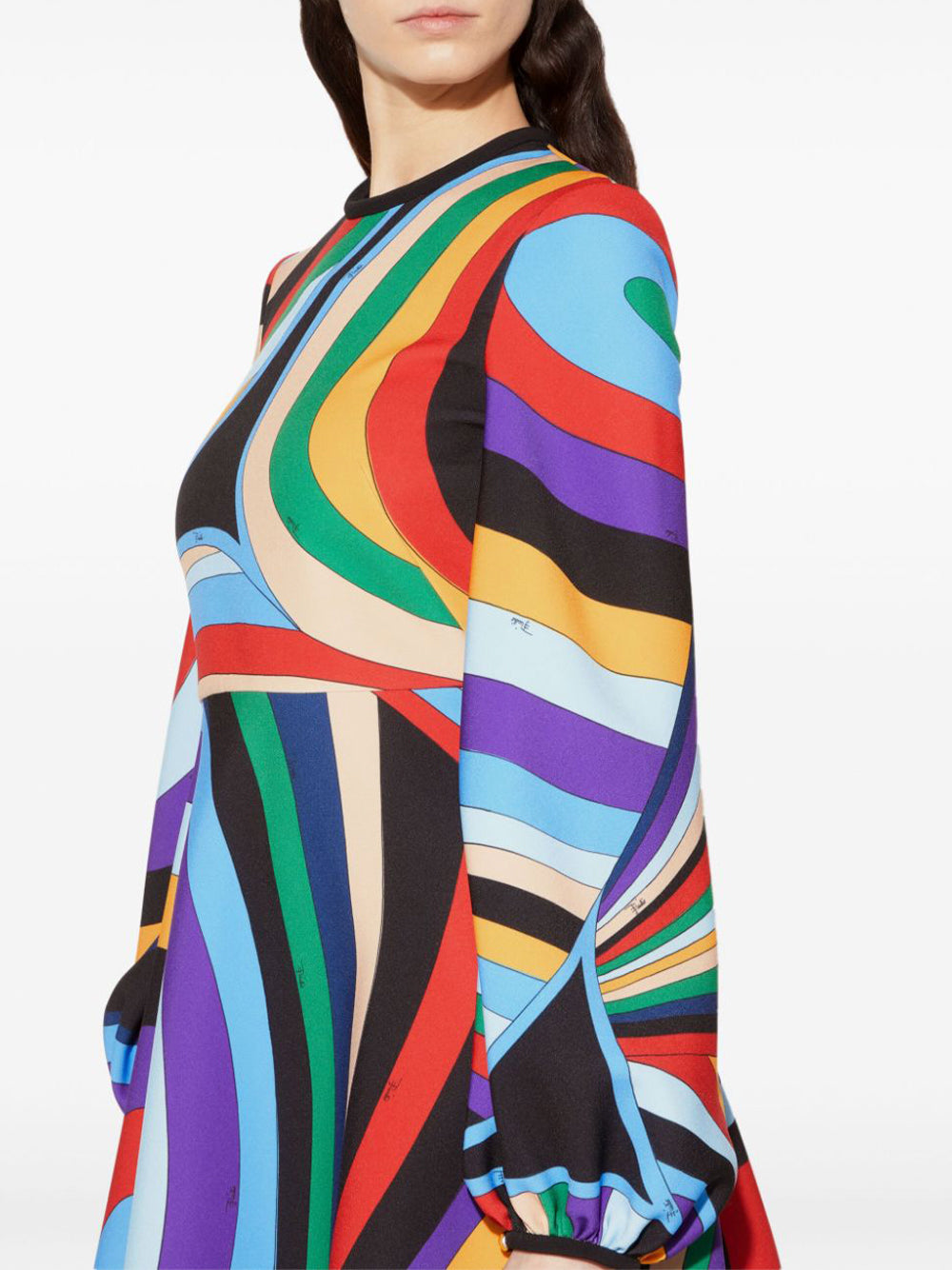 Pucci | Iride-Print Long Sleeve Mini Dress Kirna Zabte Pucci | Iride-Print Long Sleeve Mini Dress Kirna Zabte