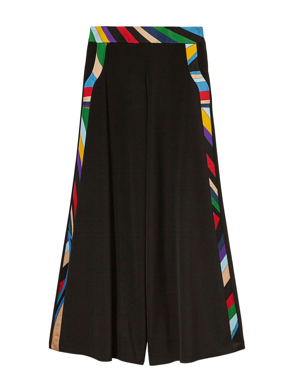 Palazzo Trousers with Iride Trim