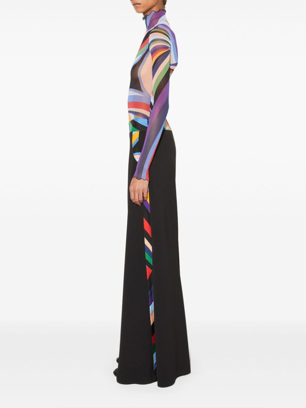 Palazzo Trousers with Iride Trim