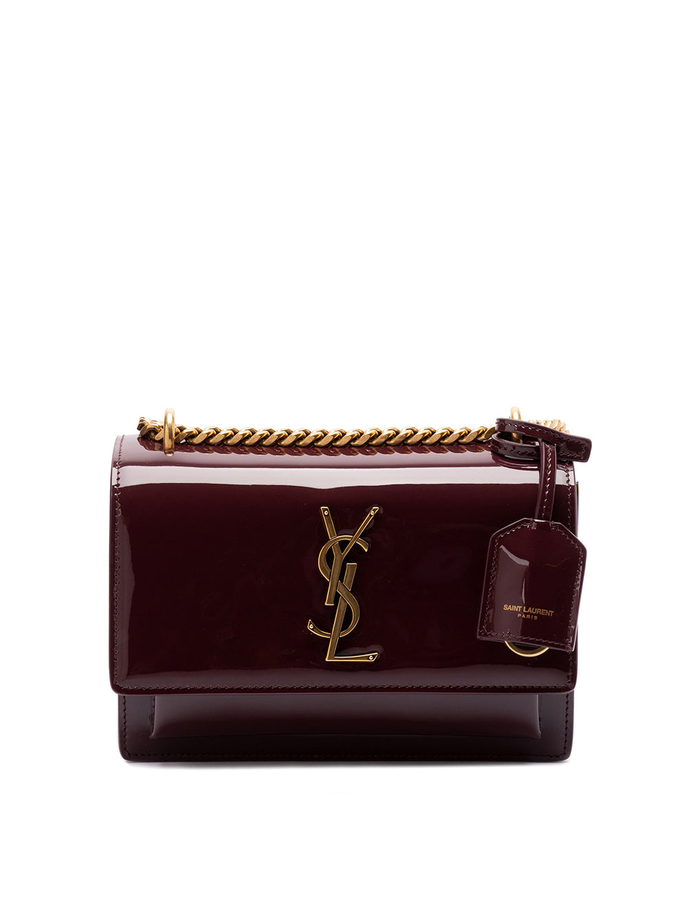 Saint Laurent | Small Patent Leather Sunset Bag – Kirna Zabête Saint Laurent | Small Patent Leather Sunset Bag – Kirna Zabête