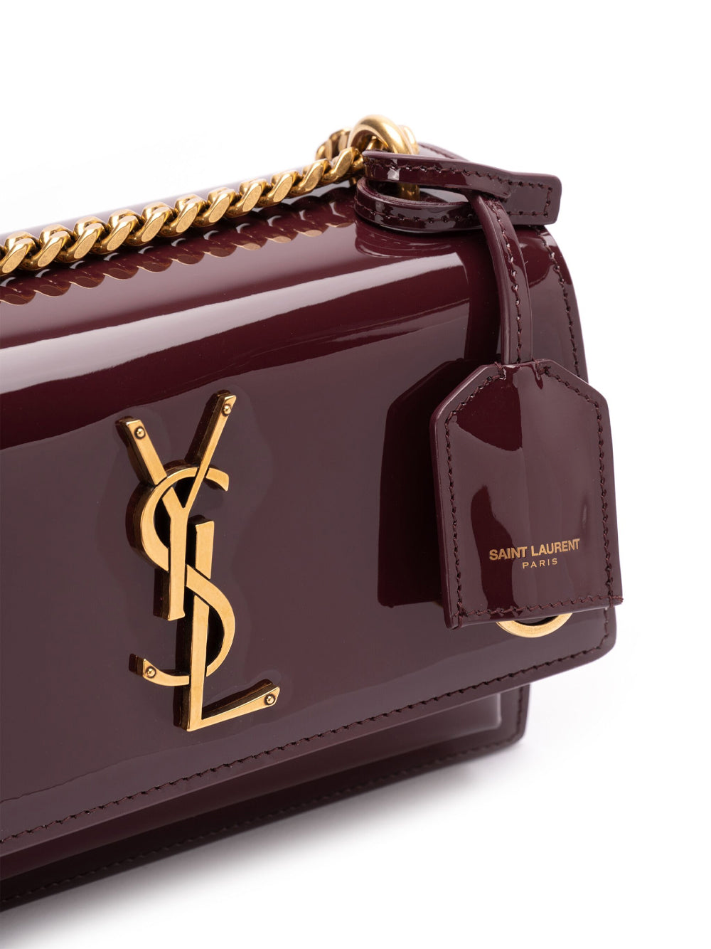 Saint Laurent Small Patent Leather Sunset Bag – Kirna Zabête