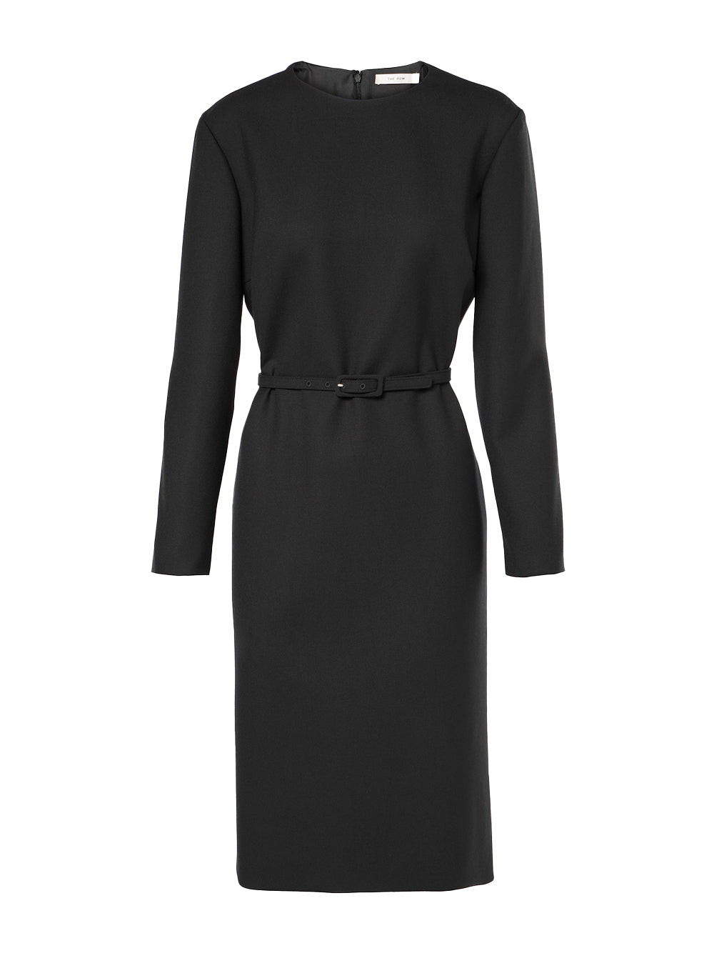 Angeline Belted Wool Dress