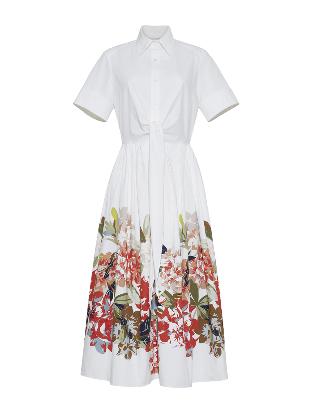 Attacher Poplin Midi Dress