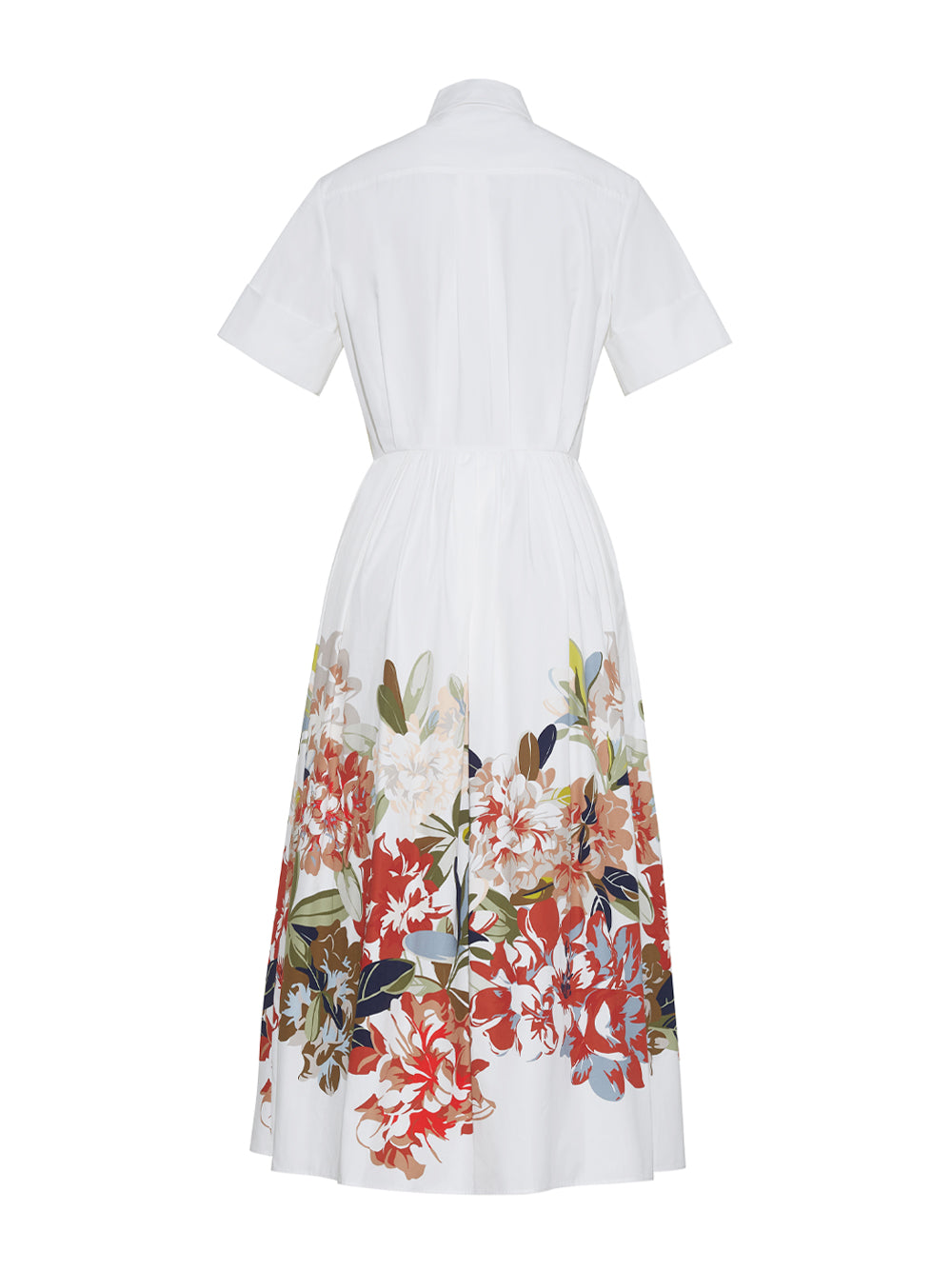 adam lippes midi dress Floral Pleated Midi Dress