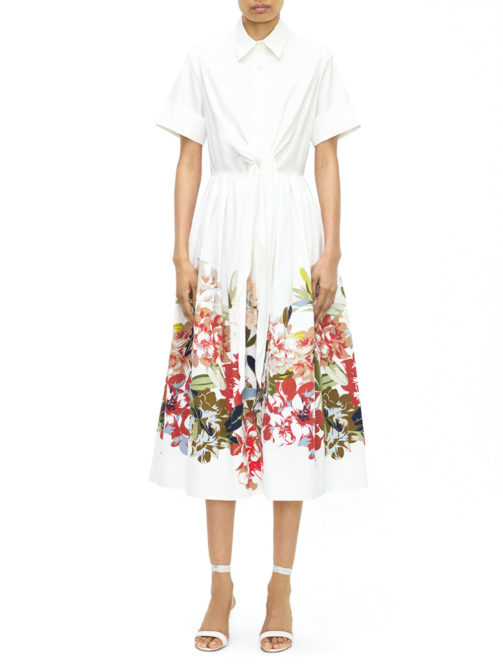 Attacher Poplin Midi Dress