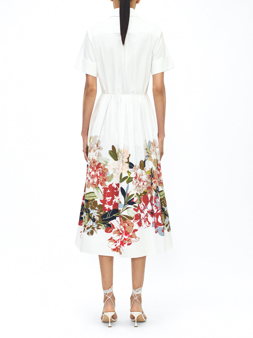 Attacher Poplin Midi Dress