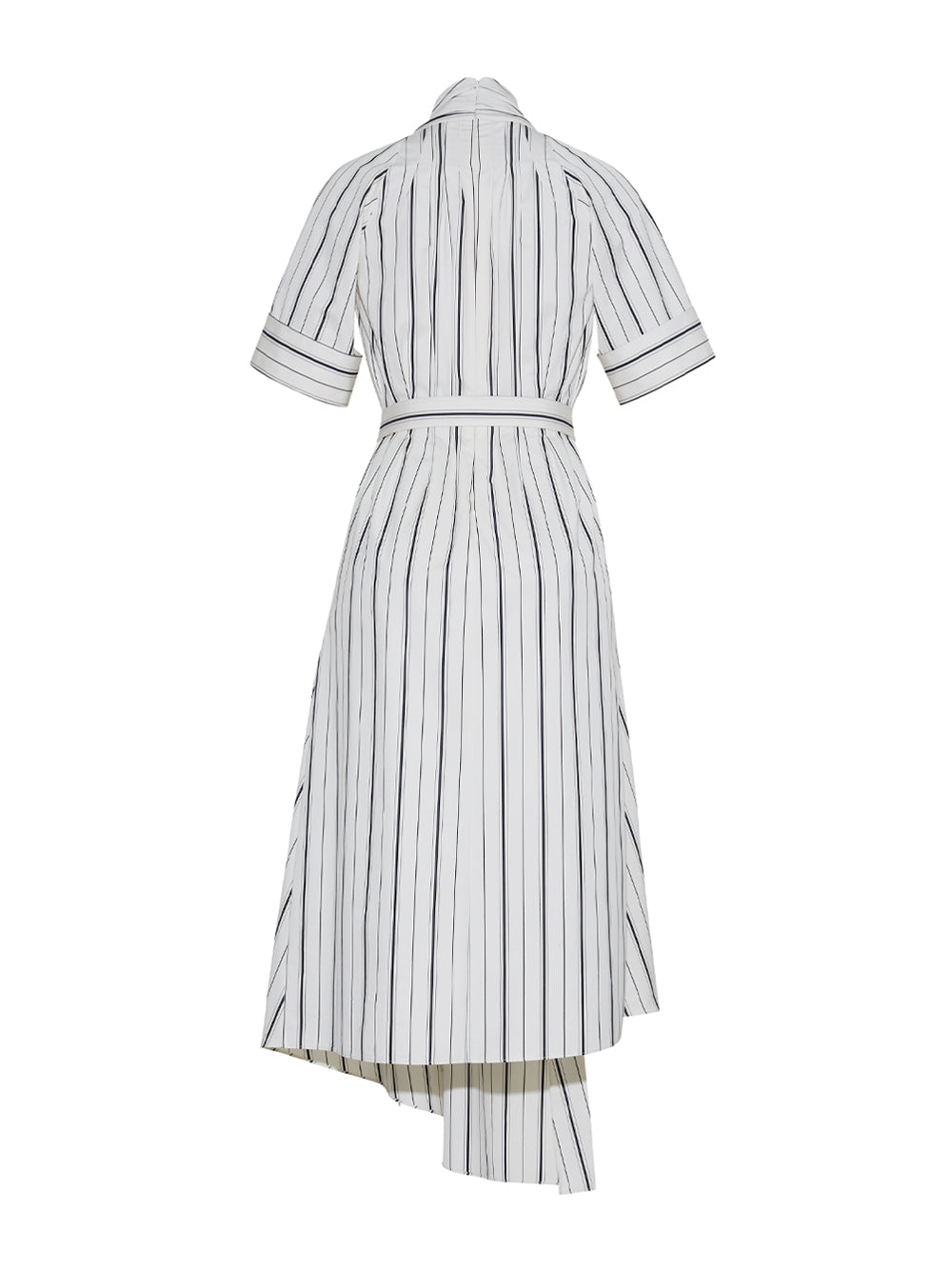 Nansi Belted Poplin Midi Dress