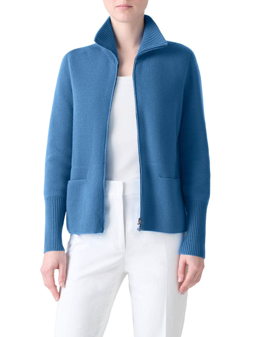 AKRIS | Cashmere Piqué Cardigan – Kirna Zabête