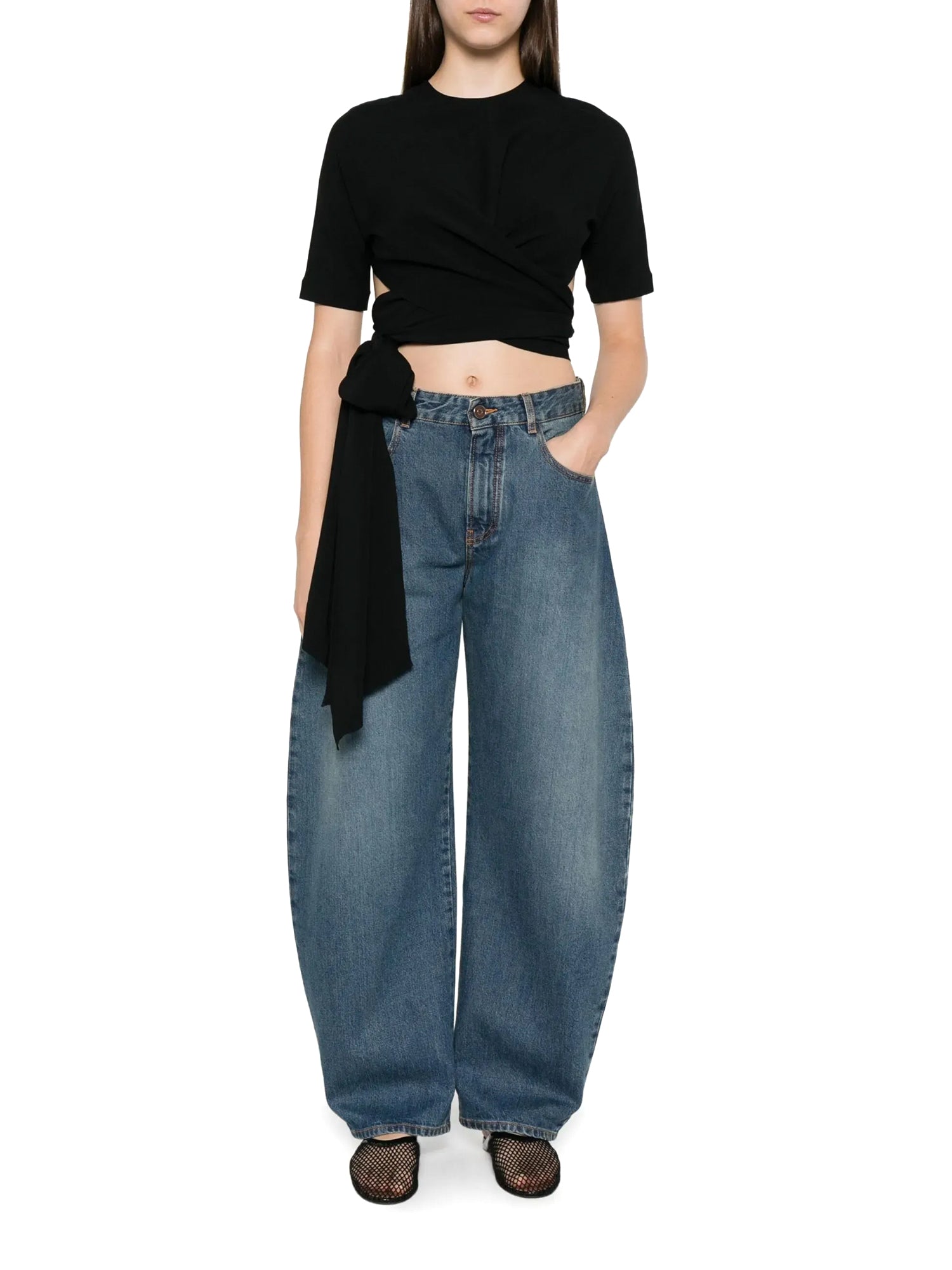 Low Rise Round Jeans
