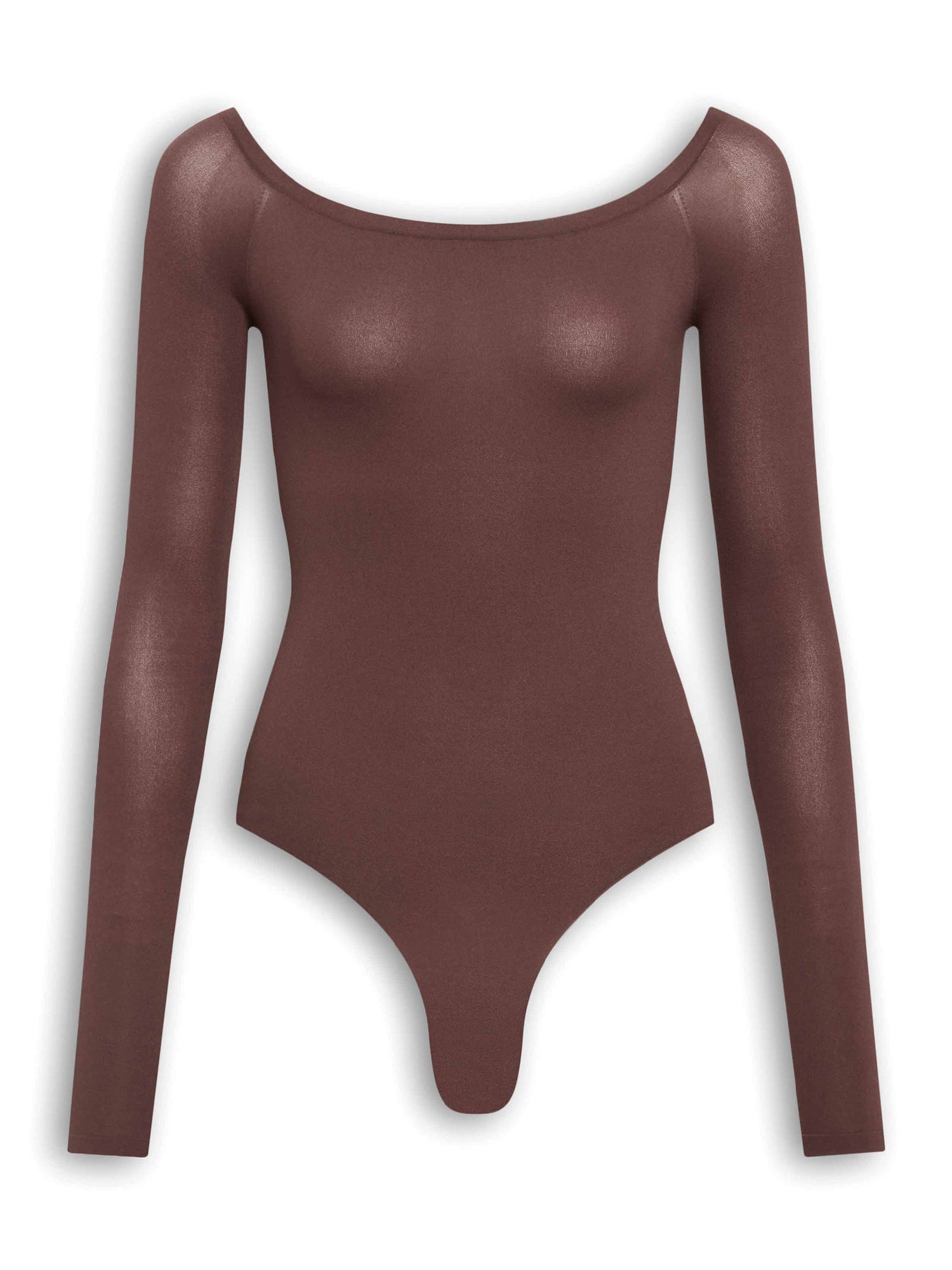 Second-Skin Knit Off-Shoulder Bodysuit