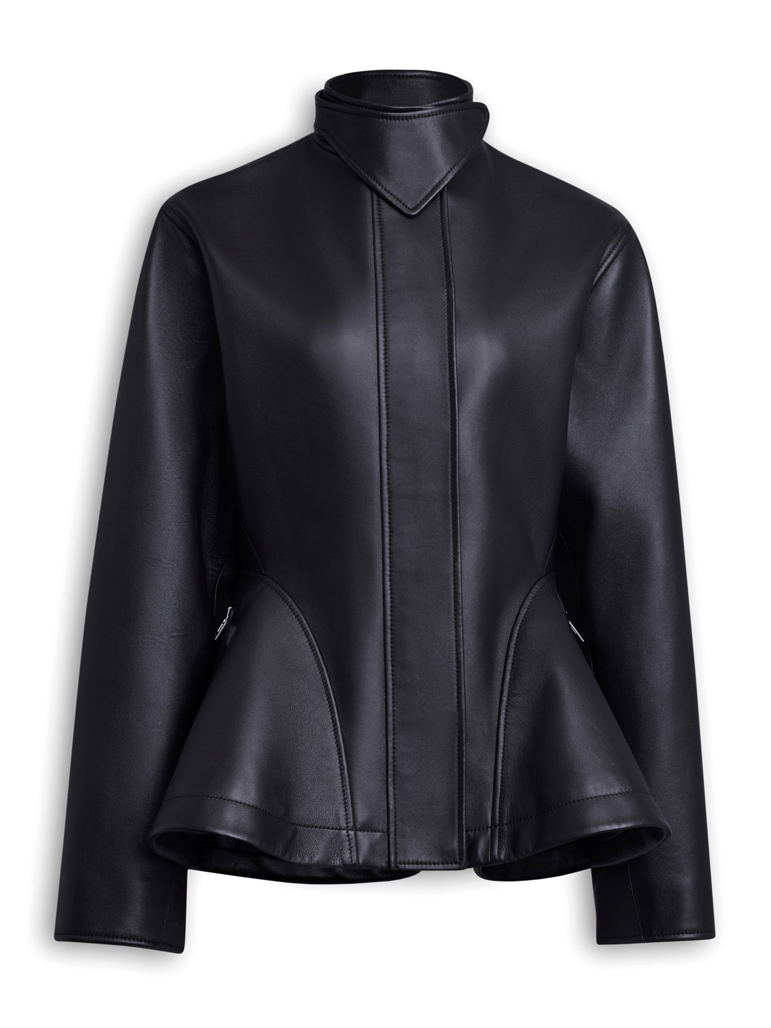 Peplum Leather Jacket