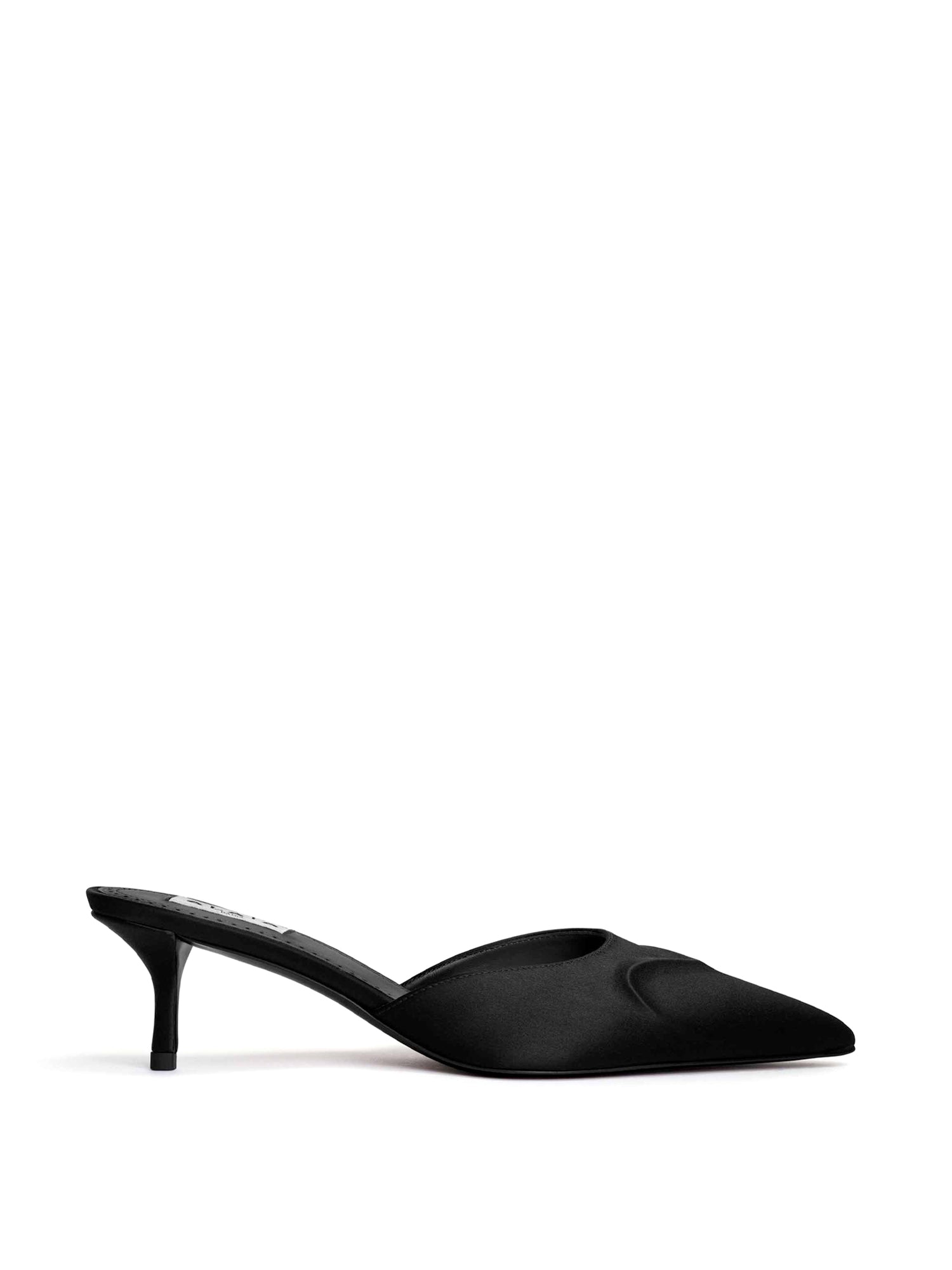 Satin Le Cœur 3D Mules