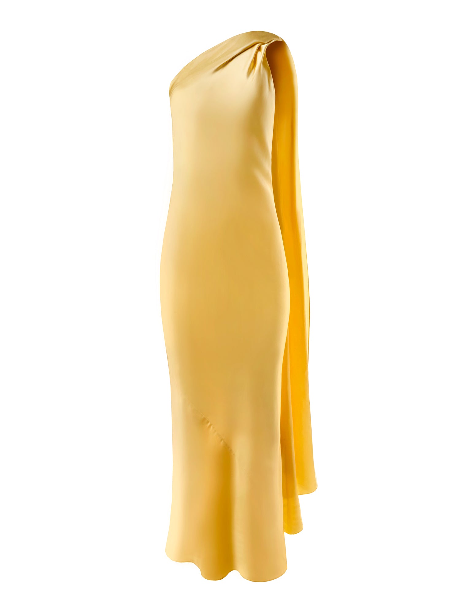 Alejandra Alonso Rojas | One Shoulder Cape Dress  Kirna Zabte