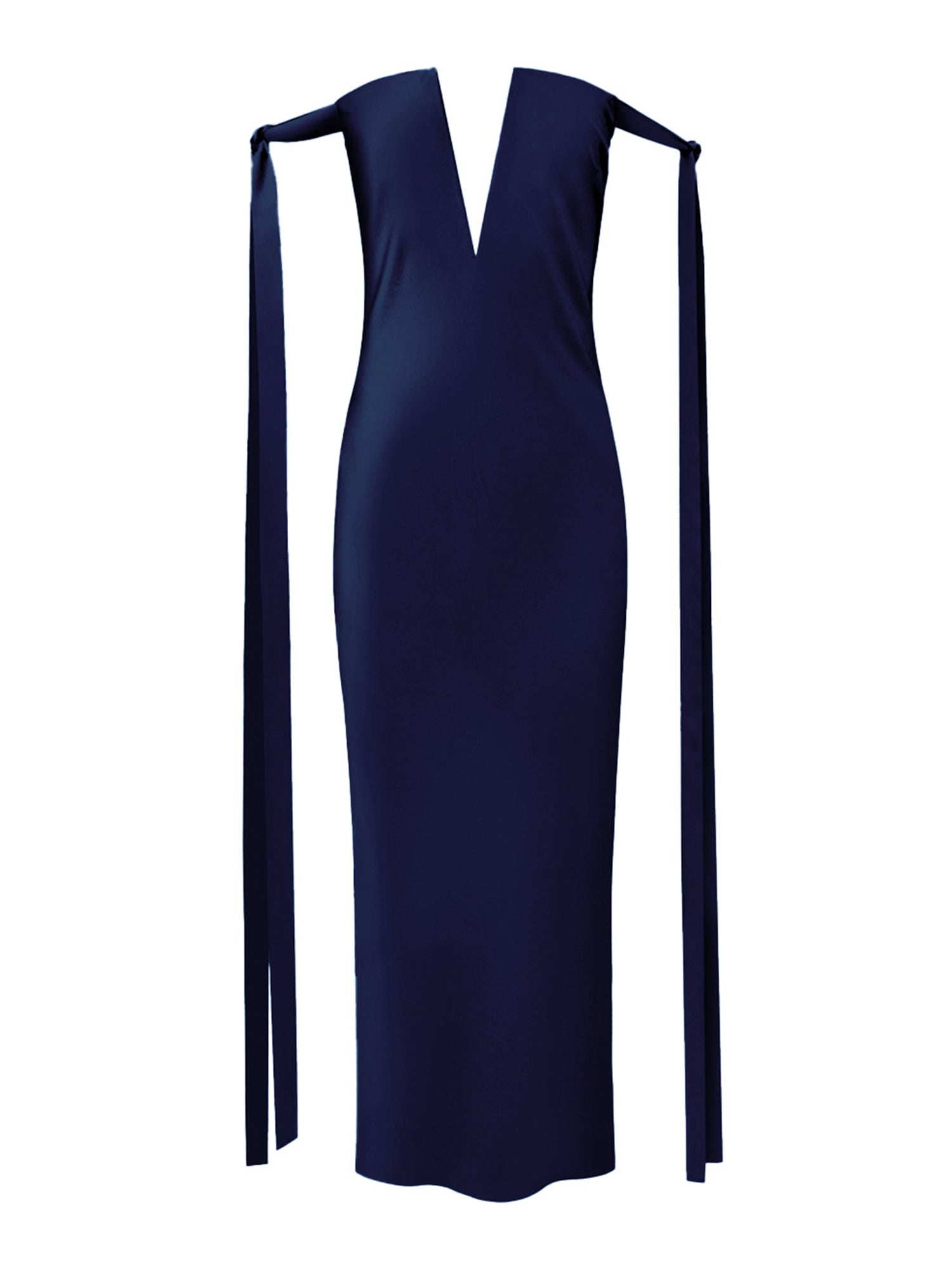 V-Neck Corset Dress with Ties