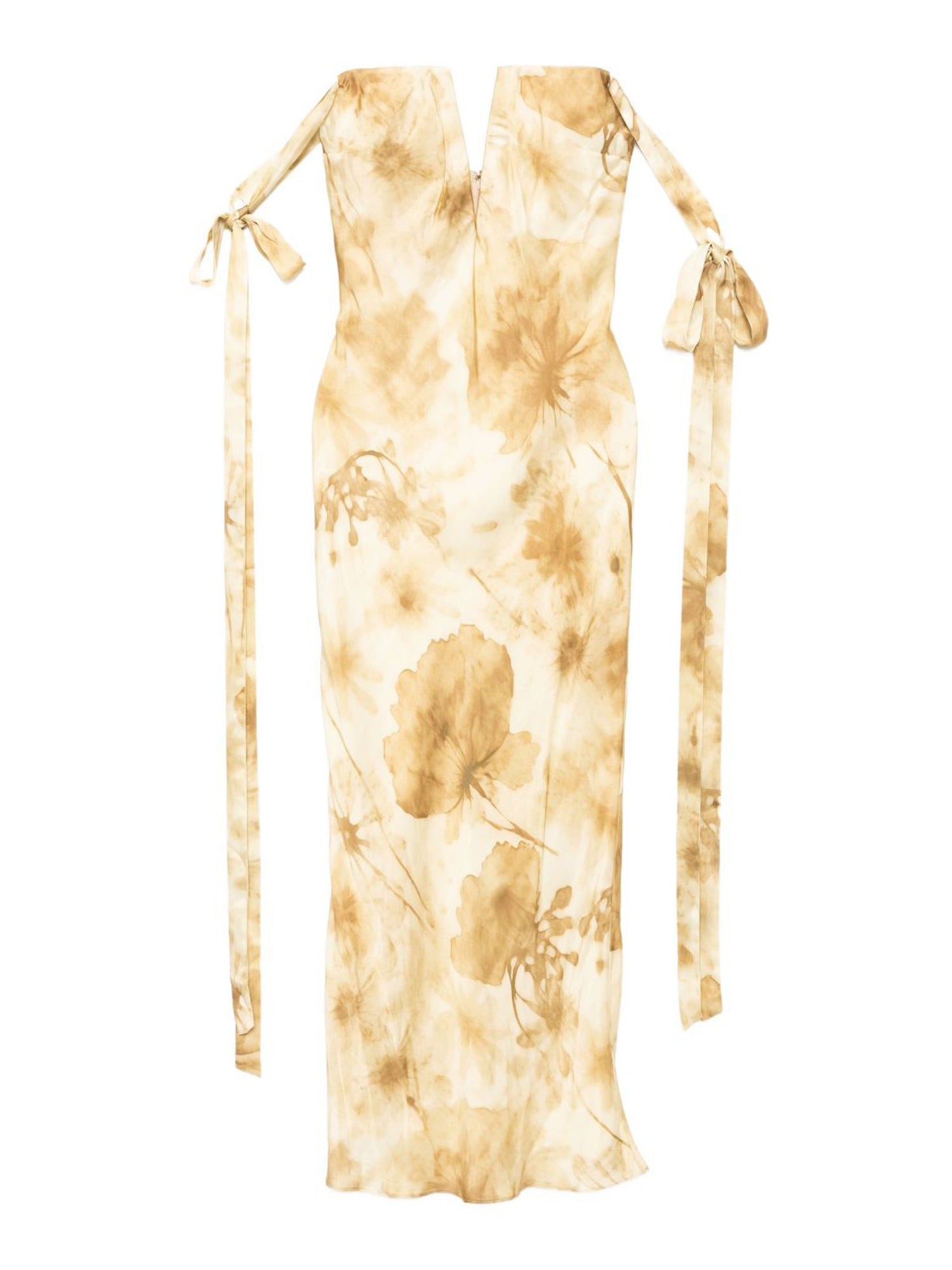 V-Neck Corset Dress with Ties