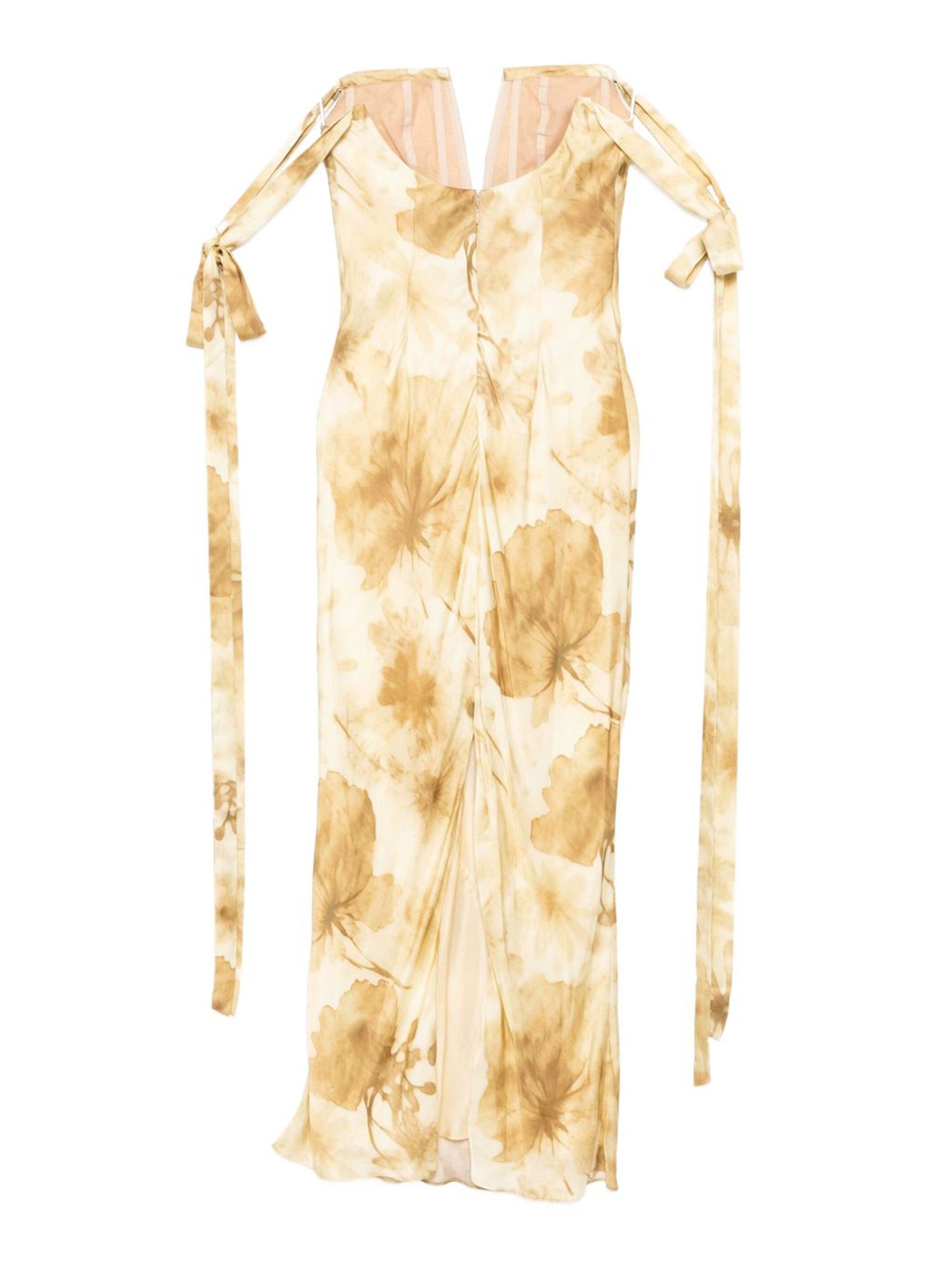 V-Neck Corset Dress with Ties