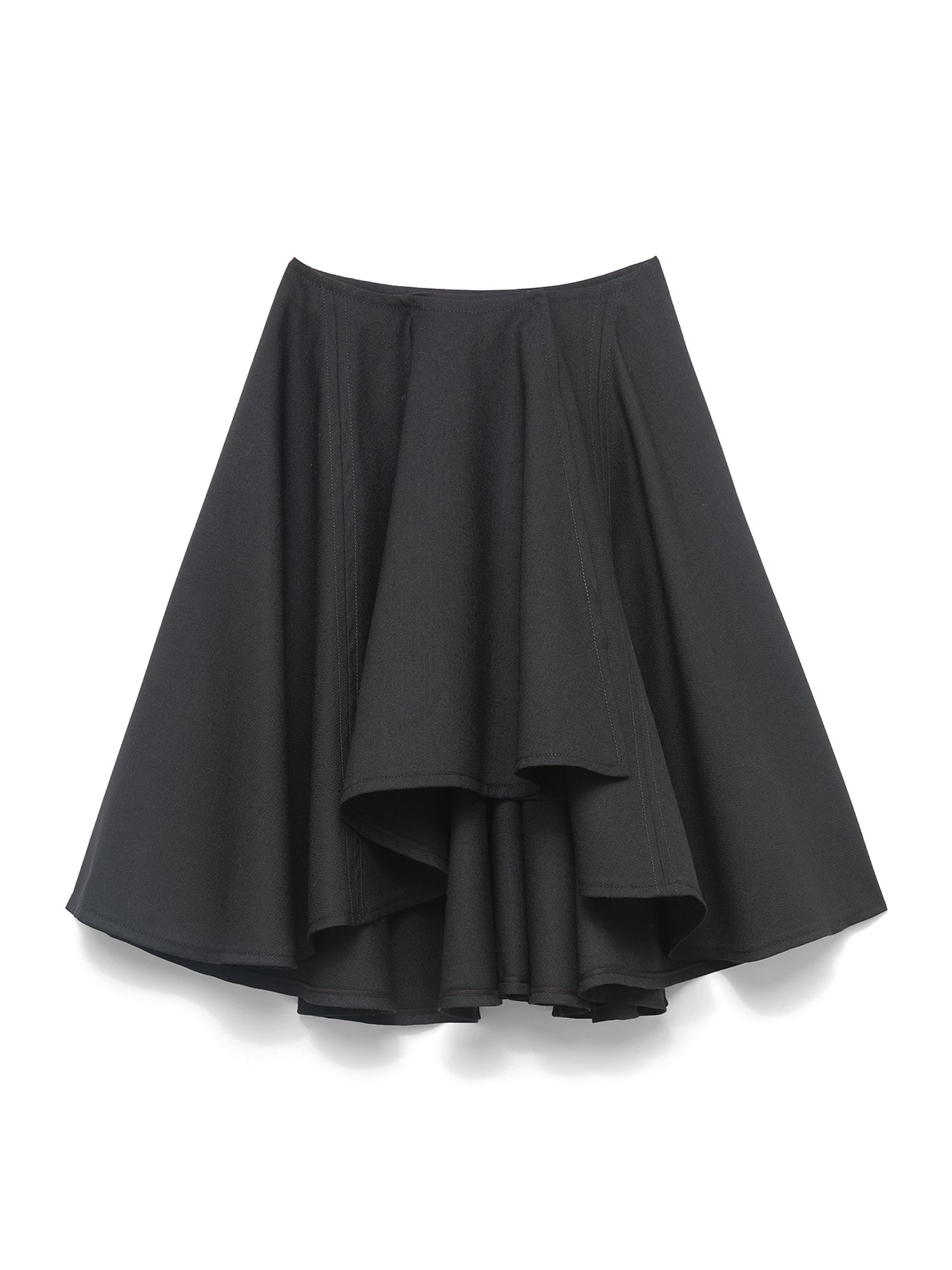 Tailored Voluminous Midi Skirt