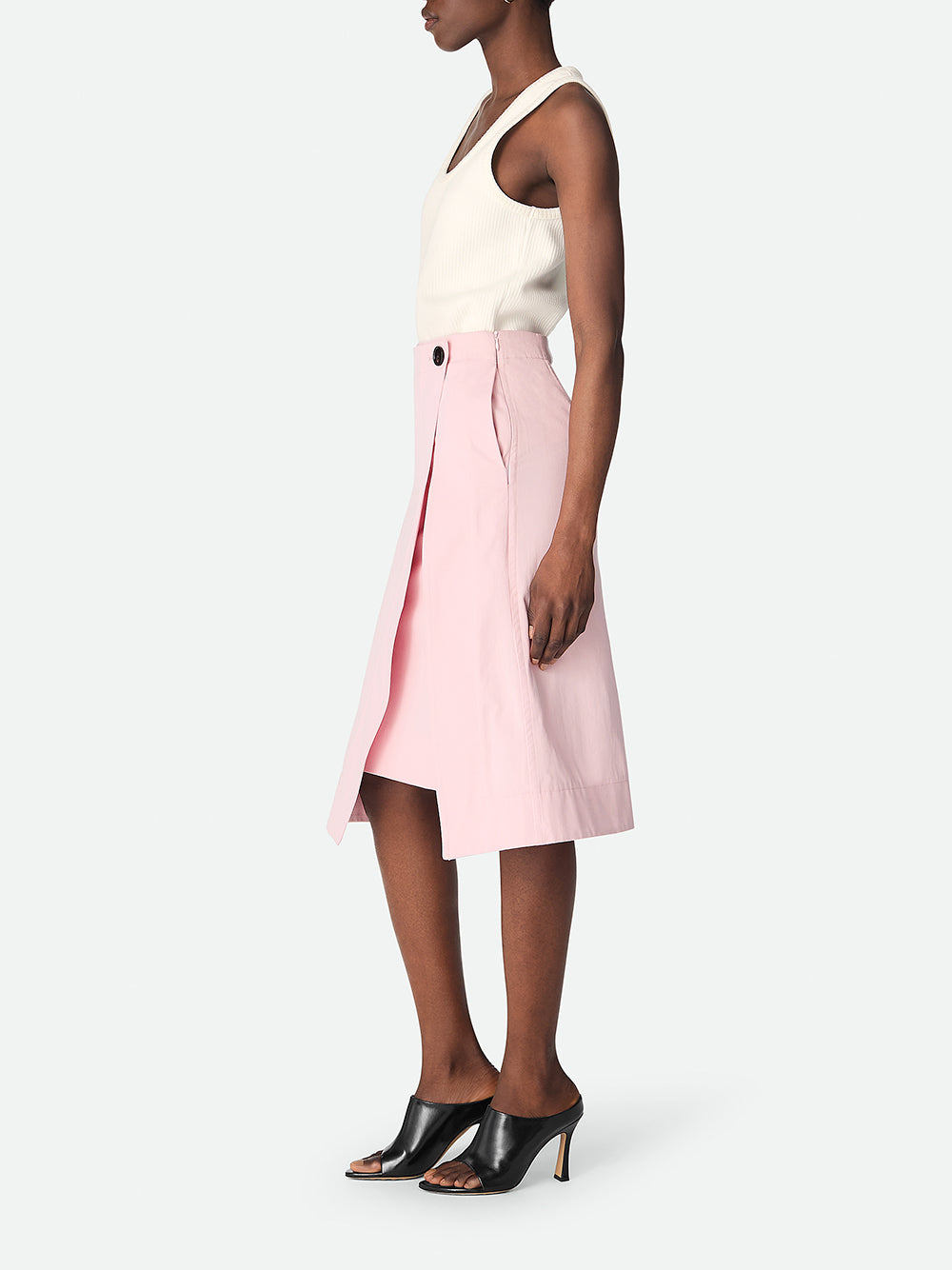 Cotton Twill Wrap Skirt