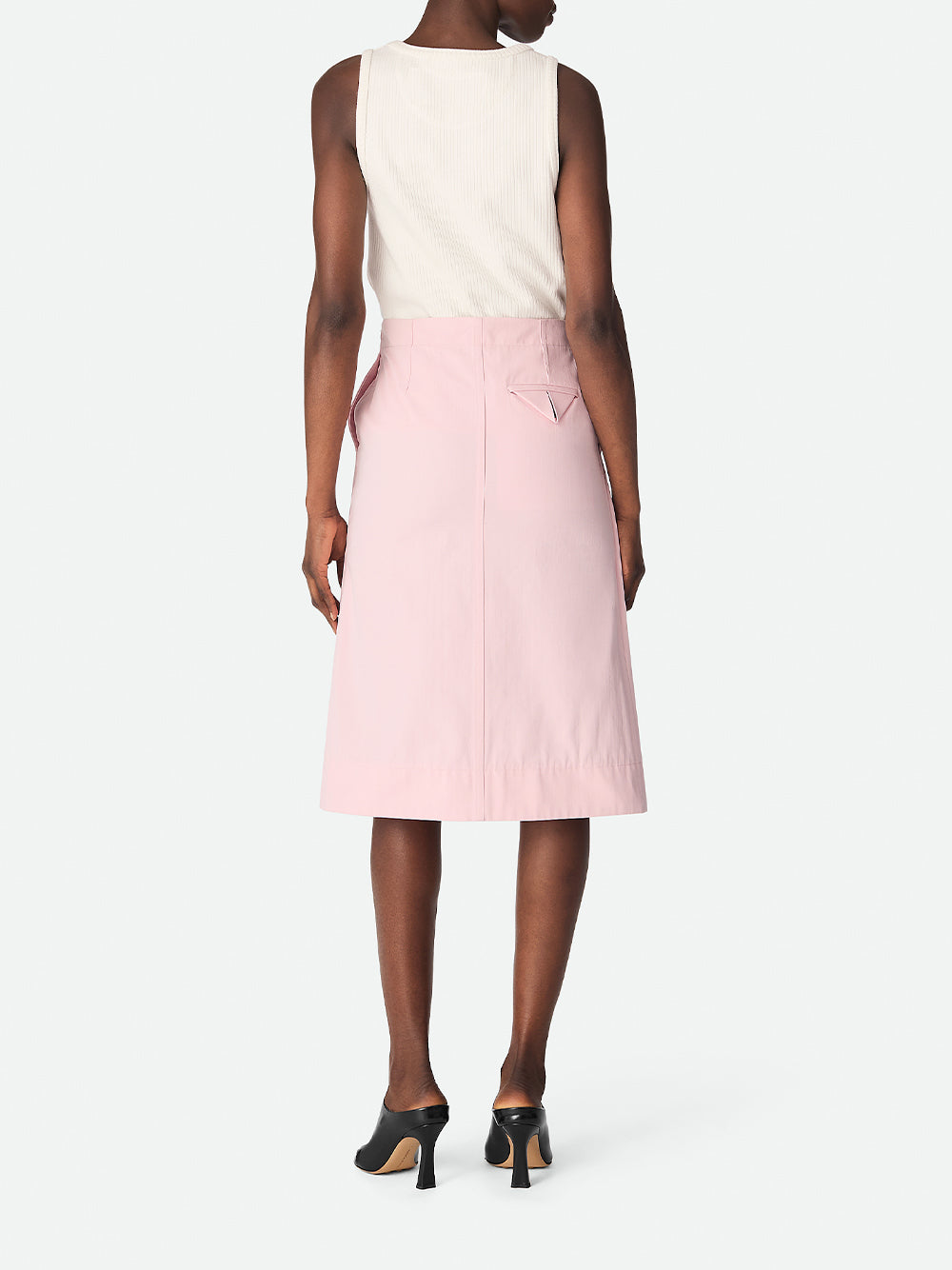 Cotton Twill Wrap Skirt