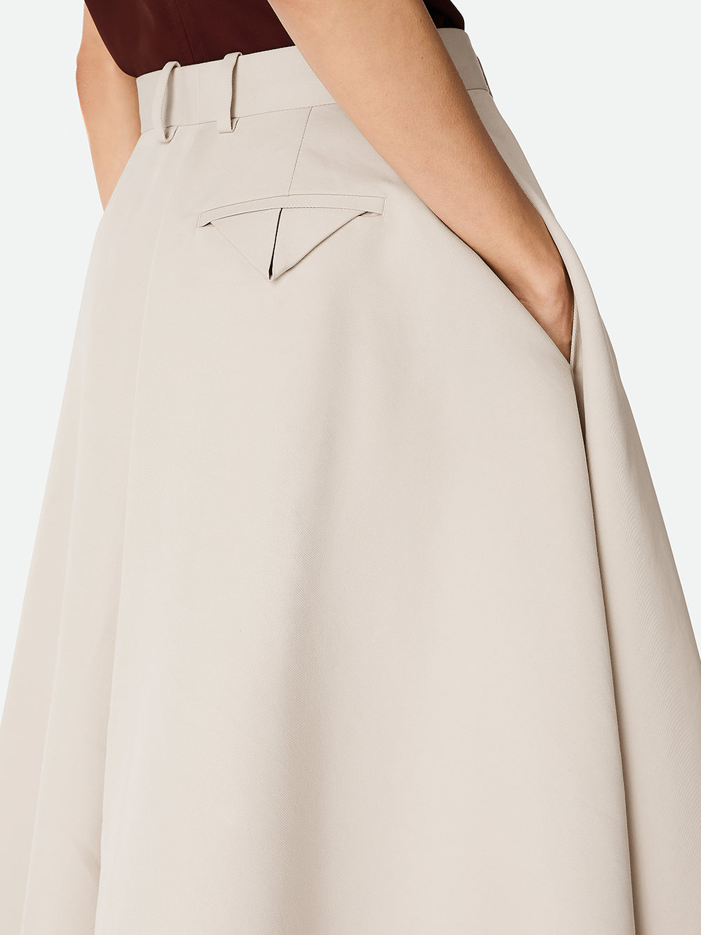 Silk And Cotton Twill Culottes