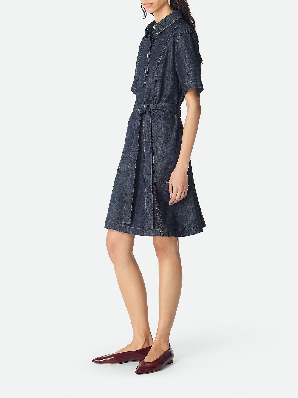 Indigo Denim Mini Dress