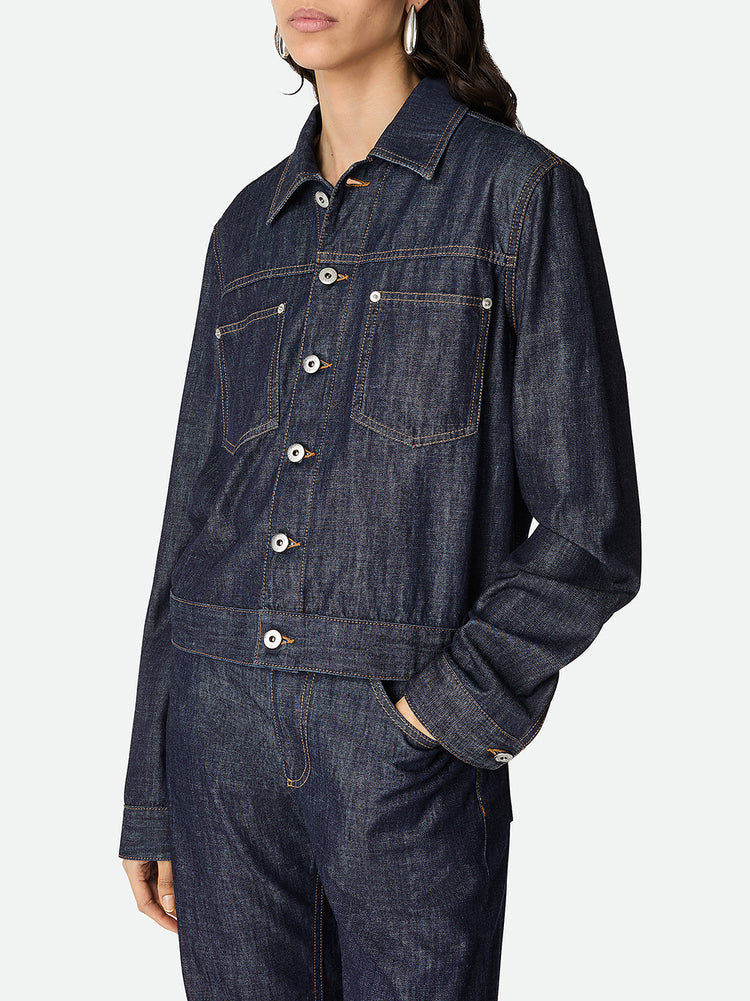 ボッテガヴェネタ デニムジャケット SALON03 インディゴ Bottega Veneta | Indigo Denim Jacket – Kirna Zabête