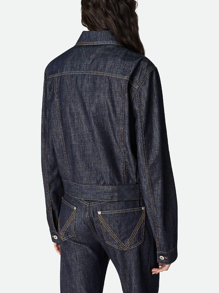 ボッテガヴェネタ デニムジャケット SALON03 インディゴ Bottega Veneta | Indigo Denim Jacket – Kirna Zabête