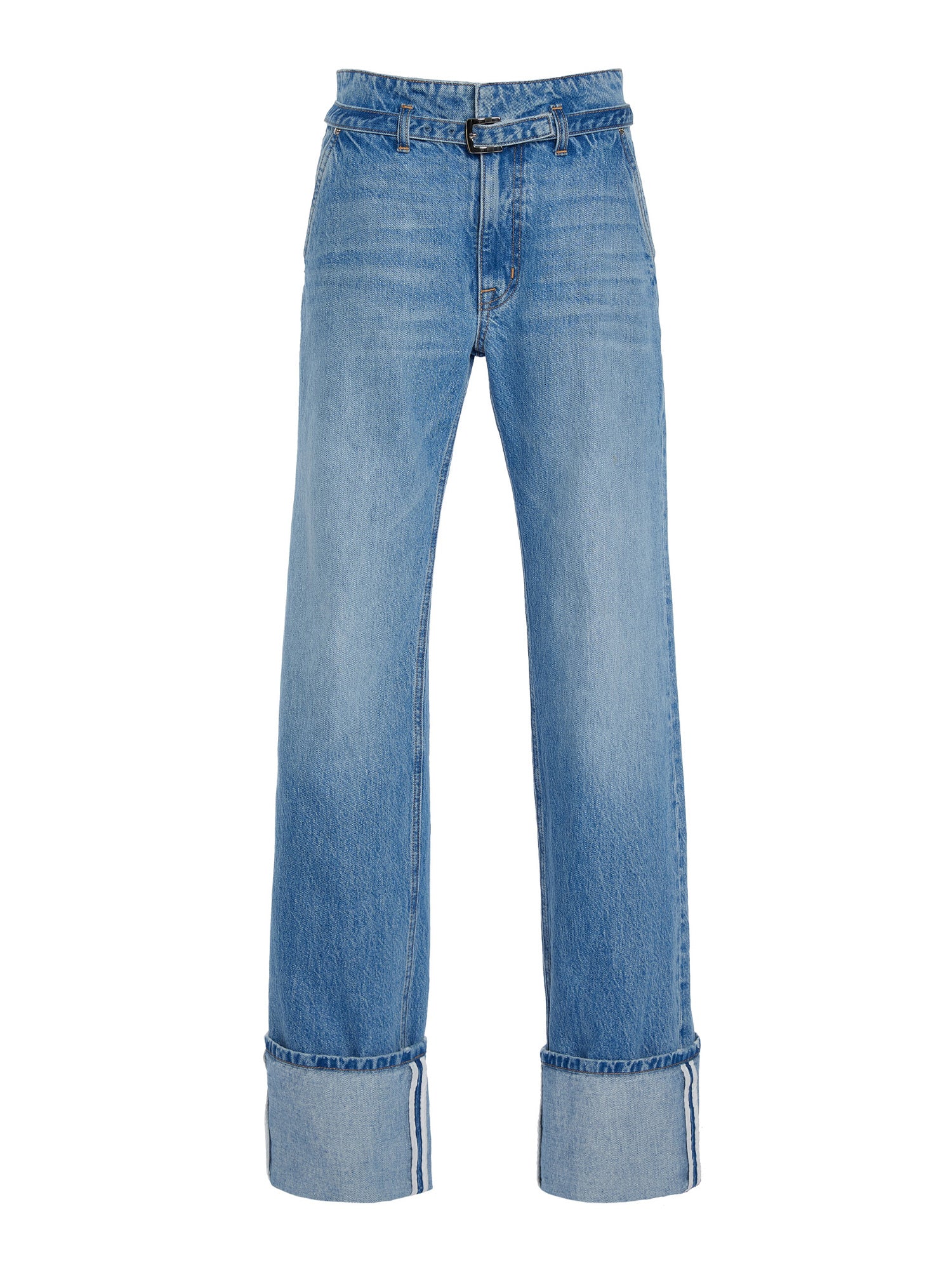 Belted Alexa Cuffed Jeans