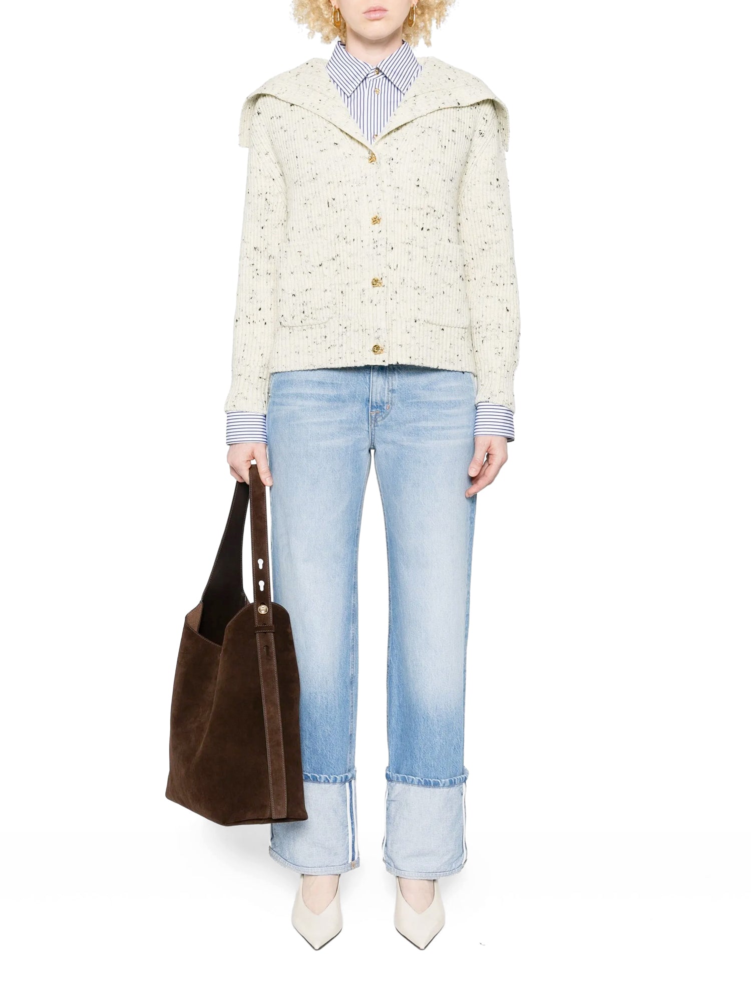 Belted Alexa Cuffed Jeans