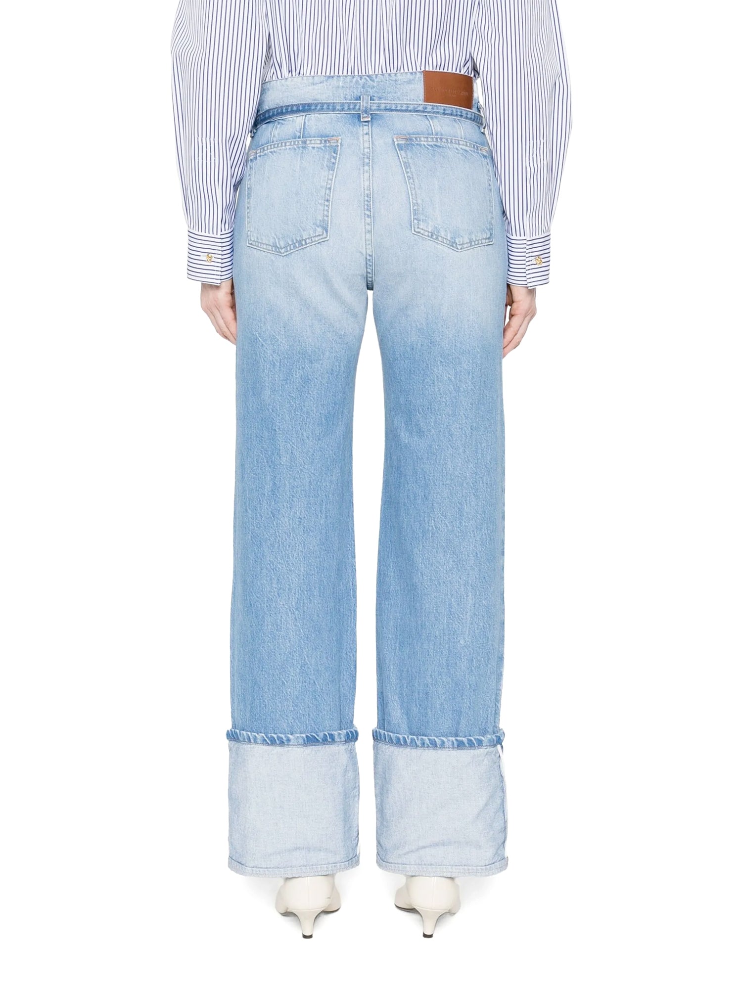 Belted Alexa Cuffed Jeans